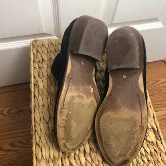 SAM EDELMAN | black suede ankle boots /booties - Picture 4 of 5